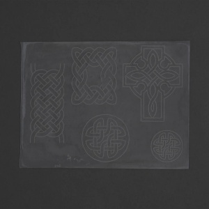 Sablon reutilizabil Craftaid, model model celtic 1 (Celtic 1) pentru modelaj piele - Tandy Leather 76613-00 - Img 2