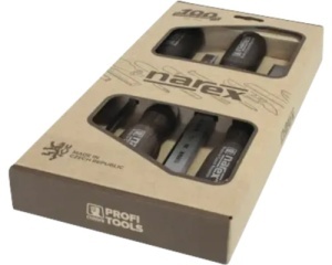 Set 4 dalti plate manuale Narex, 6-26 mm