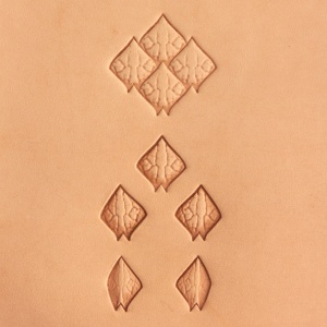 Set de 6 stante de embosare Craftool Make-Your-Own pentru model rotating dragon scale (solzi de dragon) - Tandy Leather 69085-00