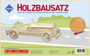 Set de constructie din lemn "Oldtimer II" debitat cu laser Pebaro - Img 2