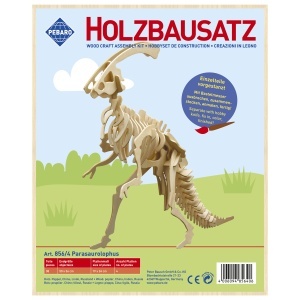 Set de constructie din lemn "Parasaurolophus" debitat cu laser Pebaro - Img 2