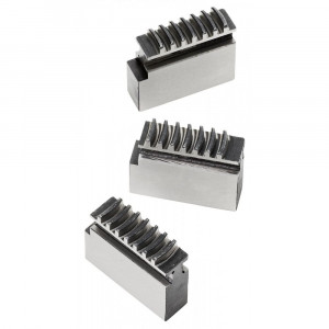 Set de falci moi fara trepte pentru mandrina de strung cu 3 falci de 100 mm, WABECO