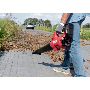 SKIL 0330 AC, suflanta gradina, 680mc/h, 160km/h, Accu 18V, 2.5Ah si incarcator - Img 4