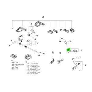 SKIL 20947, Suport bobina pentru coasele electrice modelele 0230 si 0240 - Img 3