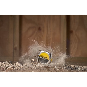 Stanley 0-39-055, ruleta tip breloc PowerLock 1m, sistem de blocare si retragere automata a benzii, 1m x 6.35mm, blister - Img 5