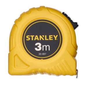 Stanley 1-30-487, ruleta clasica 3m, protectie Tylon, tru-zero, 3m x 12.7mm - Img 1