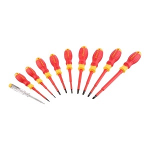 Stanley STHT60032-0, Set 10 surubelnite subtiri VDE, tip PZ, PH drepte si tester de tensiune - Img 2