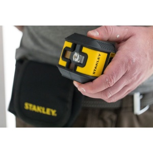 Stanley STHT77498-1, nivela laser cubix cu linie in cruce, lumina rosie, auto-nivelare, prindere cu clema, QuickLink, raza actiune 12m, include 2 baterii AA, clema si husa - Img 7
