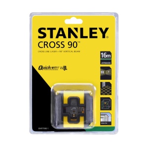Stanley STHT77592-1, nivela laser cross 90, cu linie in cruce + un fascicul 90 grade, lumina verde, auto-nivelare, prindere cu clema, QuickLink, raza actiune 12m, include 2 baterii AA, clema si husa - Img 4