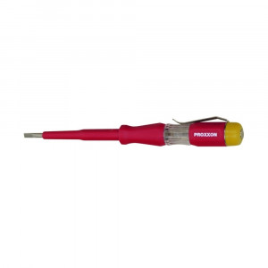 Surubelnita tester de tensiune VDE 0680 Proxxon 22390, 220 - 250 V AC, varf 3,0 x 0,5 mm, tija 60 mm - Img 2