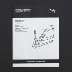 Tipar hartie geanta postas Clifton (Clifton Messenger Bag) - Tandy Leather 56406-00 - imagine 3