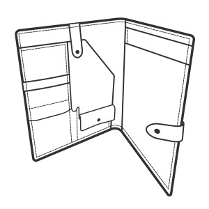 Tipar hartie mapa Preston (portofoliu documente) (Preston Portfolio) - Tandy Leather 56402-00