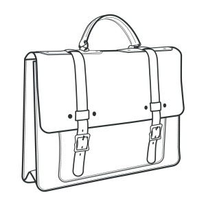 Tipar hartie servieta Ohio (Ohio Briefcase) - Tandy Leather 56408-00