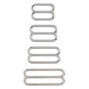 Trecatori (strap slides) nichelate, set 2 buc - Tandy Leather - imagine 4