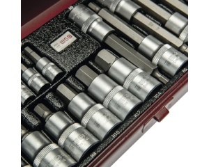 Trusă chei tubulare WGB 1/4" + 1/2", 18 piese, crom-vanadiu - Img 2