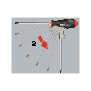 Trusa de surubelnite, Felo SMART, 1/4", 13 piese - Img 13