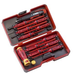 Trusa de surubelnite izolate VDE, Felo E-SMART Industry, 14 piese - Img 1