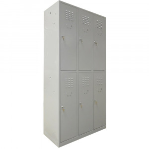 Vestiar metalic cusetat 3x2 cusete "MAXI",889x450x1800 mm - Img 1