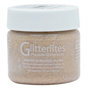 Vopsea acrilica Angelus sclipitoare (Glitter) pentru piele, 29.5 ml - Img 3