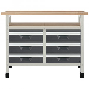 WB 12 Banc de lucru 1130x650x860 mm cu panou scule, Wolfcraft - Img 2