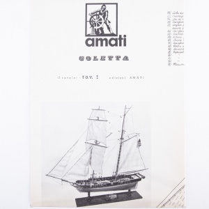 1035 Planuri constructie navomodel Amati Goeleta Americana - Img 1