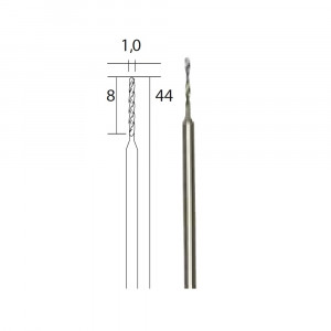 28854 Set 3 burghie HSS, 1.0mm, Proxxon - Img 3