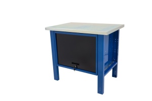 Banc de lucru metalic Werkmeister 1000-15, 1000 mm, dulap cu usa