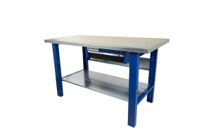 Banc de lucru metalic Werkmeister 1500-15, 1500 mm, sertar cu cheie
