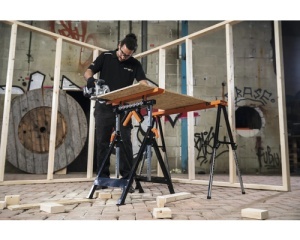 Banc de lucru multifuncțional pliabil 4-în-1 67x75x78cm max. 200kg - Img 2