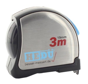 Banda de masurat de buzunar 3m x 19mm vrac X742, Hedue