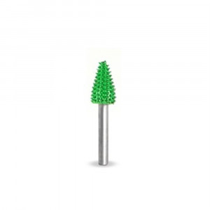 Biax sculptura lemn SABURR - Cap 1/4" forma con aspru