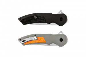 Briceag de buzunar Buck Hexam 0261 (0261BKS-B / 0261ORS-B), otel 7Cr, maner PP/TPE, Button Lock - Img 6