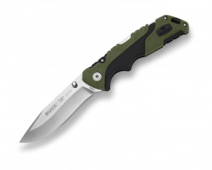 Briceag de vanatoare Buck Pursuit Large 0659GRS-B, otel 420HC, maner Versaflex verde, Lockback