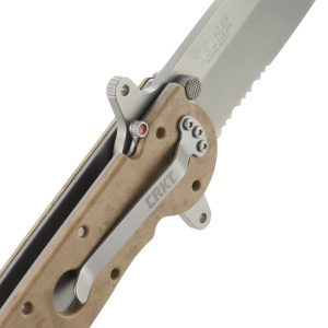 Briceag M16-14ZSF Desert w/Triple Point Serrations, CRKT - Img 6