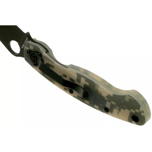 Briceag Military™ Model G-10 Digital Camo / lama neagra, Spyderco - Img 4