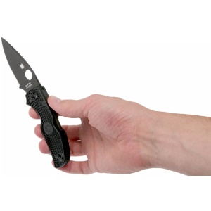 Briceag Native® 5 FRN negru / lama neagra, Spyderco - Img 7