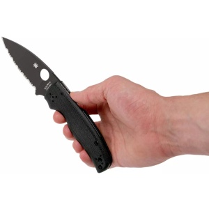 Briceag Shaman™ G-10 negru / lama neagra, Spyderco - Img 12