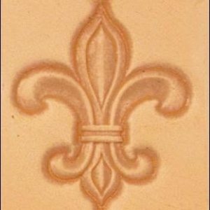 Cap de stanta de embosare 3D Craftool, model floare de crin heraldica (Fleur-de-Lis) - Tandy Leather 8613-00