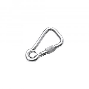 Carabiniera asimetrica cu piulita de siguranta Nautic Pro 60mm, inox A4