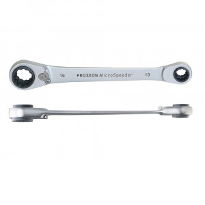 Cheie inelara cu clichet Proxxon 23236, 10 x 13 x 17 x 19 mm, 72 dinti - Img 3