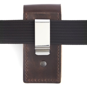 Clips universal cu arc pentru tocuri si teci, gunmetal mat, 2,2 x 7,6 cm - Tandy Leather 1240-14 - imagine 3