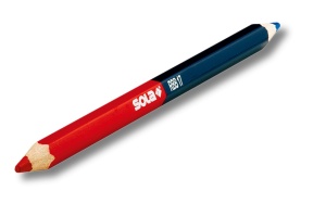 Creion dublu rosu-albastru, blister, 6 bucati SOLA RBB 17 SB
