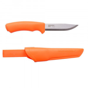 Cutit Bushcraft (S) Hi-Vis Orange outdoor si supraviețuire, otel inoxidabil suedez 12C27, Morakniv - Img 1