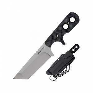 Cutit EDC Cold Steel Mini Tac Tanto AUS-8A cu teaca Secure-Ex CS-49HTF