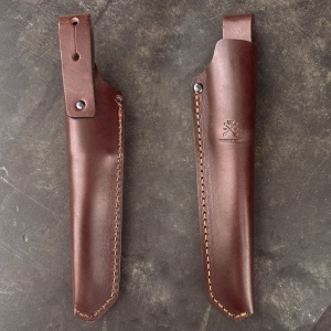 Cutit Morakniv Garberg GRAND din inox , cu teaca de piele pentru outdoor, vanatoare, bushcraft - Img 3