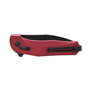 Cutit pliabil SOG Diverge XR Drop Point Dark Red Black 12-02-06-43, lama Drop Point D2 Stonewashed, XR Lock, deschidere Flipper, maner GRN Dark Red & Black, EDC Outdoor - Img 5