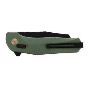 Cutit pliabil SOG Diverge XR Sheepsfoot Forest Green Black 12-02-03-43, lama Sheepsfoot D2 Stonewashed, XR Lock, deschidere Flipper, maner GRN Forest Green & Black, EDC Outdoor - Img 6