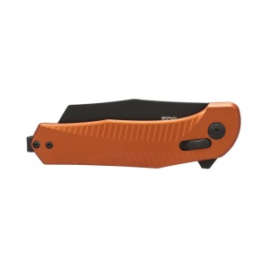 Cutit pliabil SOG Diverge XR Sheepsfoot Orange Black 12-02-07-43, lama Sheepsfoot D2 Stonewashed, XR Lock, deschidere Flipper, maner GRN Orange & Black, EDC Outdoor - Img 4