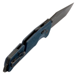 Cutit pliabil SOG Trident AT Uniform Blue Tanto 11-12-09-41, lama Tanto CRYO D2, deschidere asistata, AT-XR Lock, taietor de centura, spargator geam, maner GRN Uniform Blue