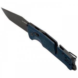 Cutit pliabil SOG Trident AT Uniform Blue Tanto 11-12-09-41, lama Tanto CRYO D2, deschidere asistata, AT-XR Lock, taietor de centura, spargator geam, maner GRN Uniform Blue - Img 2